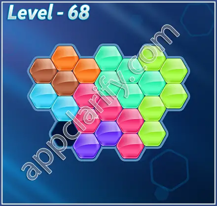 Block! Hexa Puzzle Rainbow C Level 68 Solution