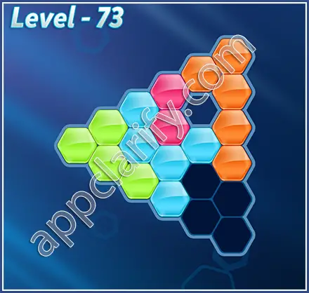 Block! Hexa Puzzle Rainbow C Level 73 Solution