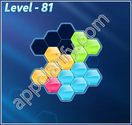 Block! Hexa Puzzle Rainbow C Level 81 Solution
