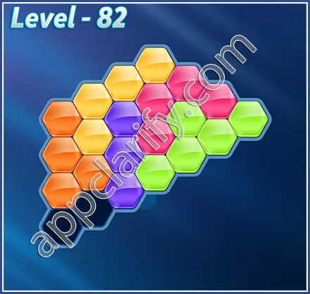 Block! Hexa Puzzle Rainbow C Level 82 Solution