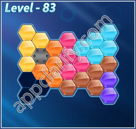 Block! Hexa Puzzle Rainbow C Level 83 Solution