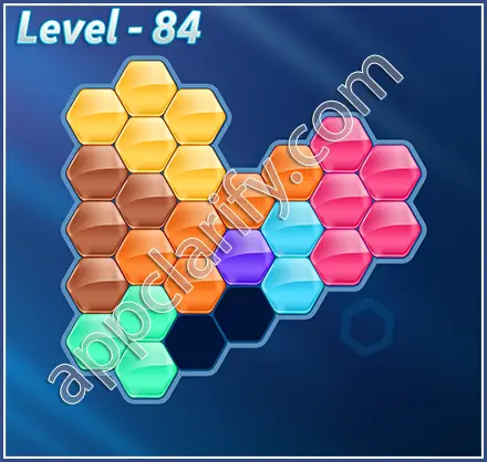 Block! Hexa Puzzle Rainbow C Level 84 Solution