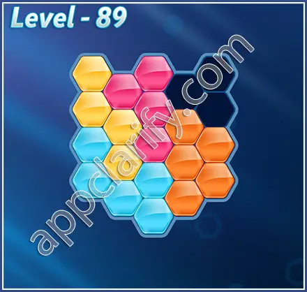 Block! Hexa Puzzle Rainbow C Level 89 Solution