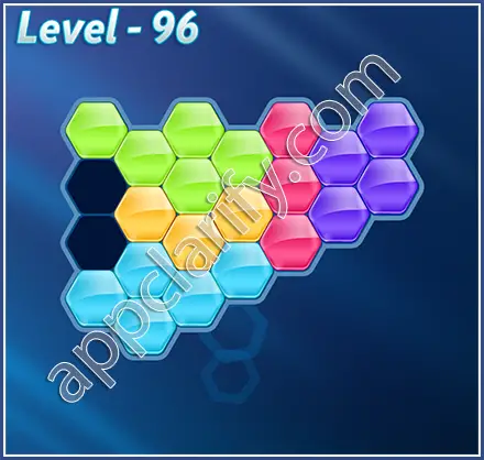 Block! Hexa Puzzle Rainbow C Level 96 Solution