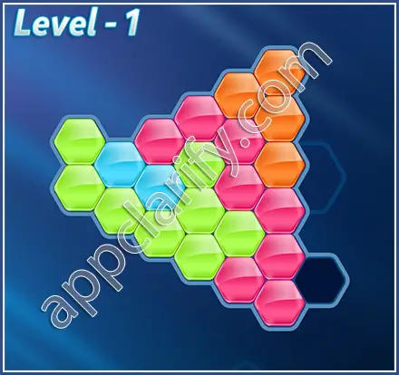 Block! Hexa Puzzle Regular C Level 1 Solution