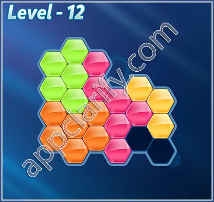 Block! Hexa Puzzle Regular C Level 12 Solution