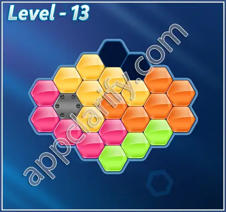 Block! Hexa Puzzle Regular C Level 13 Solution