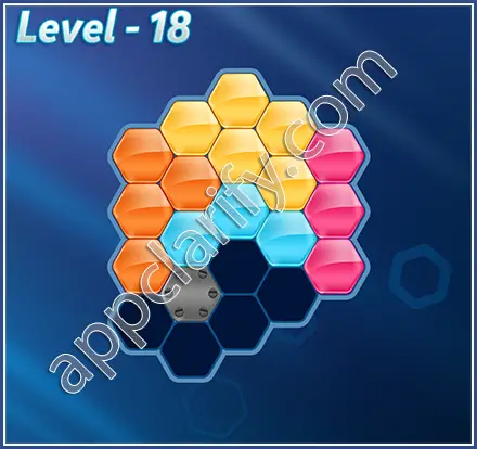 Block! Hexa Puzzle Regular C Level 18 Solution