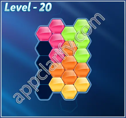 Block! Hexa Puzzle Regular C Level 20 Solution