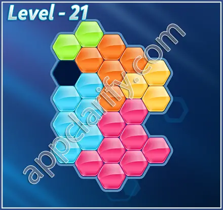 Block! Hexa Puzzle Regular C Level 21 Solution