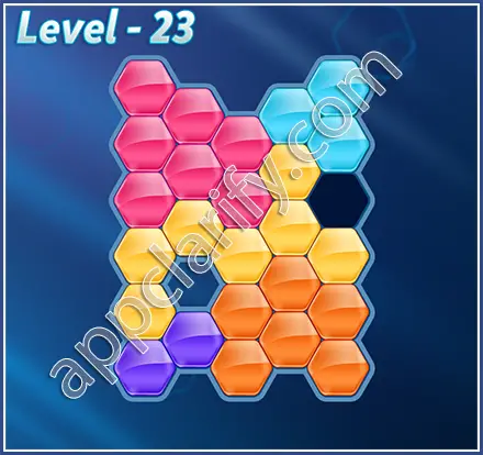 Block! Hexa Puzzle Regular C Level 23 Solution