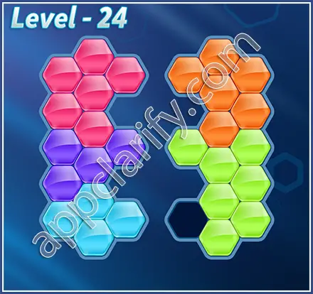 Block! Hexa Puzzle Regular C Level 24 Solution
