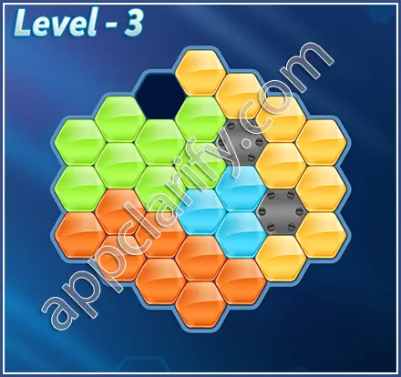 Block! Hexa Puzzle Regular C Level 3 Solution