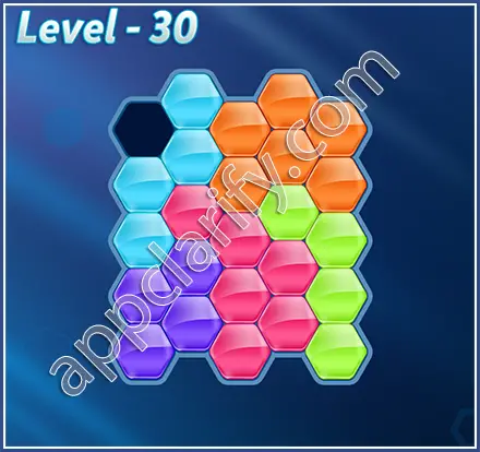 Block! Hexa Puzzle Regular C Level 30 Solution