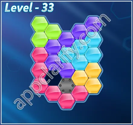 Block! Hexa Puzzle Regular C Level 33 Solution