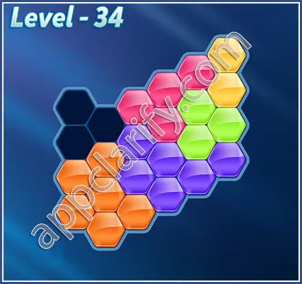 Block! Hexa Puzzle Regular C Level 34 Solution