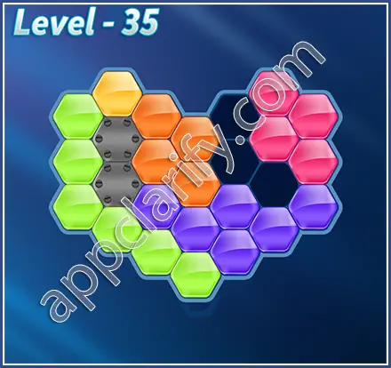 Block! Hexa Puzzle Regular C Level 35 Solution