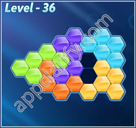 Block! Hexa Puzzle Regular C Level 36 Solution