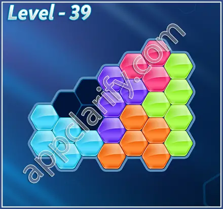 Block! Hexa Puzzle Regular C Level 39 Solution