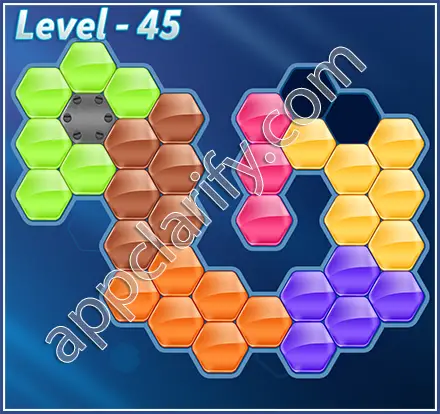 Block! Hexa Puzzle Regular C Level 45 Solution