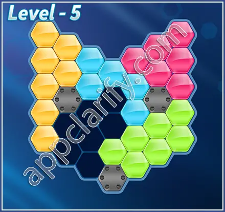 Block! Hexa Puzzle Regular C Level 5 Solution