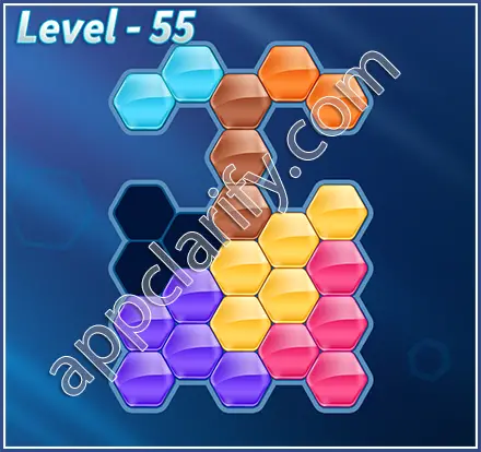 Block! Hexa Puzzle Regular C Level 55 Solution
