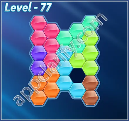 Block! Hexa Puzzle Regular C Level 77 Solution