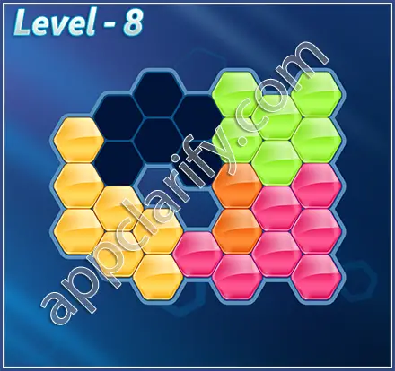 Block! Hexa Puzzle Regular C Level 8 Solution