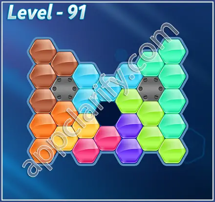 Block! Hexa Puzzle Regular C Level 91 Solution