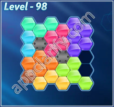 Block! Hexa Puzzle Regular C Level 98 Solution