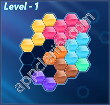 Block! Hexa Puzzle Regular D Level 1 Solution