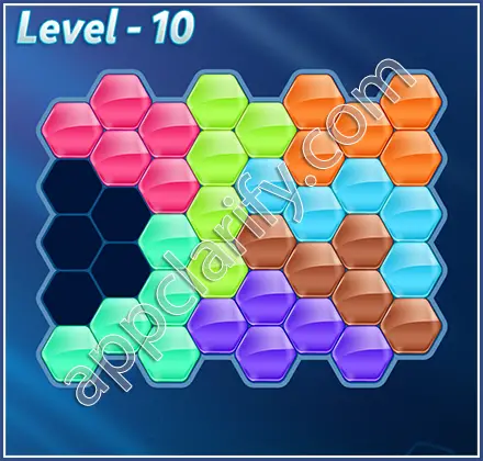 Block! Hexa Puzzle Regular D Level 10 Solution