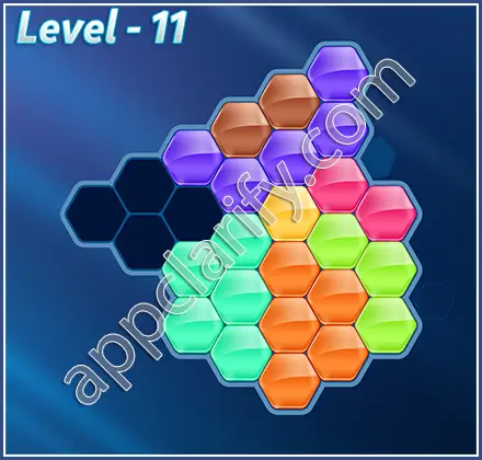 Block! Hexa Puzzle Regular D Level 11 Solution