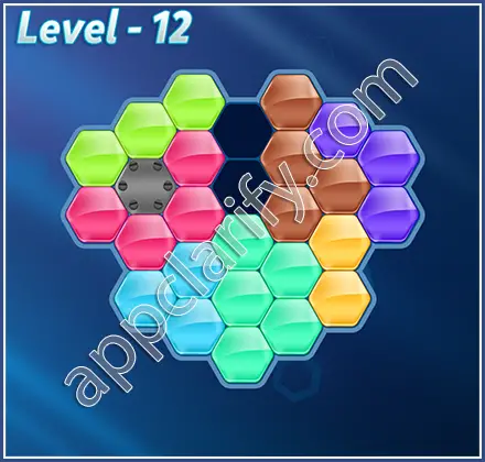 Block! Hexa Puzzle Regular D Level 12 Solution