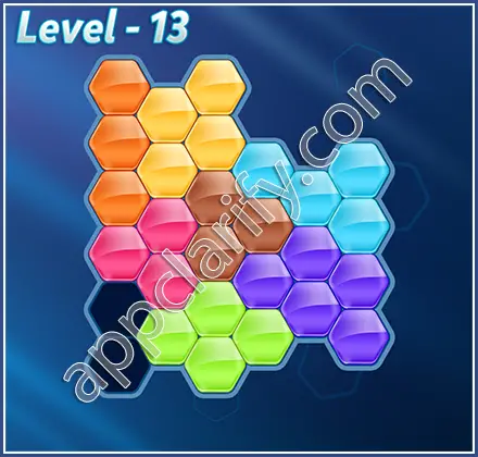 Block! Hexa Puzzle Regular D Level 13 Solution