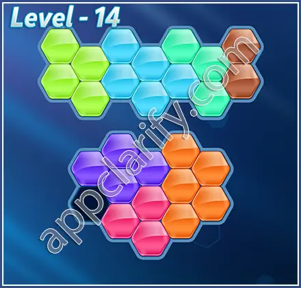 Block! Hexa Puzzle Regular D Level 14 Solution