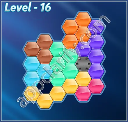Block! Hexa Puzzle Regular D Level 16 Solution