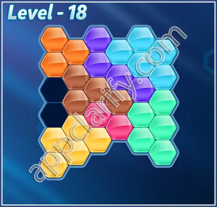 Block! Hexa Puzzle Regular D Level 18 Solution