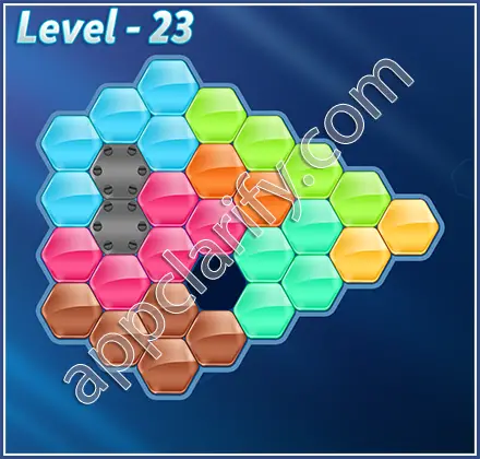 Block! Hexa Puzzle Regular D Level 23 Solution