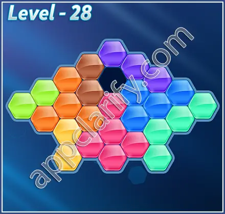 Block! Hexa Puzzle Regular D Level 28 Solution