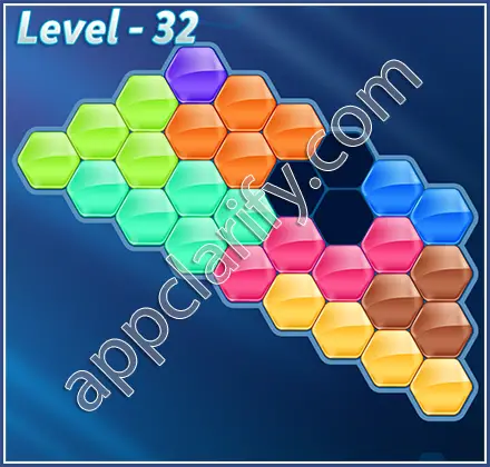 Block! Hexa Puzzle Regular D Level 32 Solution
