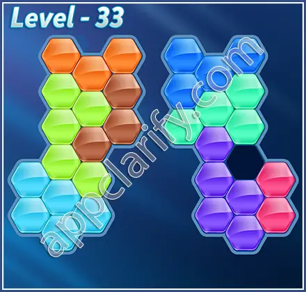 Block! Hexa Puzzle Regular D Level 33 Solution