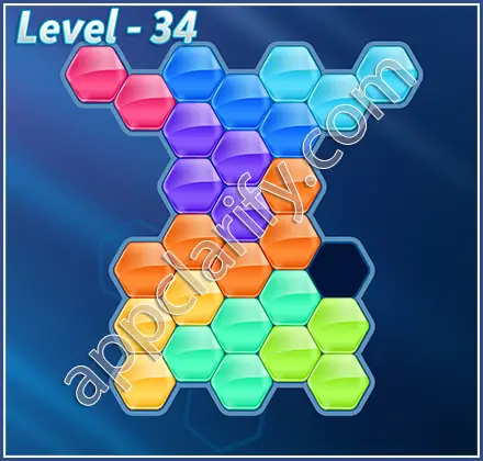 Block! Hexa Puzzle Regular D Level 34 Solution