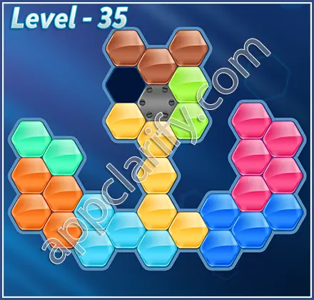 Block! Hexa Puzzle Regular D Level 35 Solution