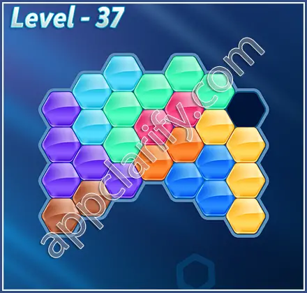 Block! Hexa Puzzle Regular D Level 37 Solution