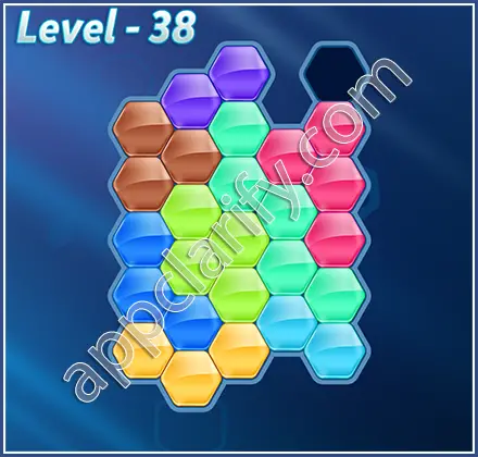 Block! Hexa Puzzle Regular D Level 38 Solution