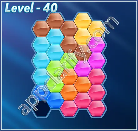 Block! Hexa Puzzle Regular D Level 40 Solution