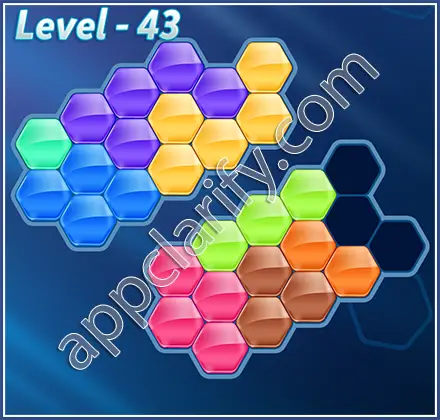 Block! Hexa Puzzle Regular D Level 43 Solution