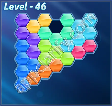 Block! Hexa Puzzle Regular D Level 46 Solution