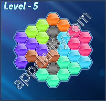 Block! Hexa Puzzle Regular D Level 5 Solution